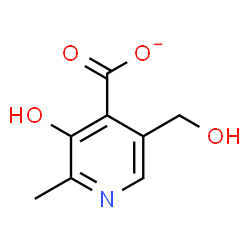 ChemSpider 2D Image | 3-hydroxy-5-hydroxymethyl-2-methyl-isonicotinate | C8H8NO4