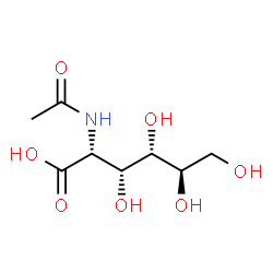 ChemSpider 2D Image | N-acetyl-D-glucosaminic acid | C8H15NO7