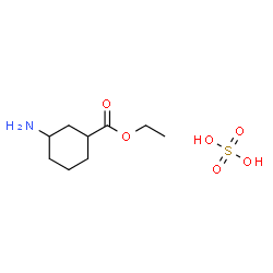 ChemSpider 2D Image | Ethyl 3-aminocyclohexanecarboxylate sulfate (1:1) | C9H19NO6S
