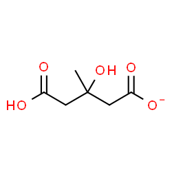 ChemSpider 2D Image | 4-Carboxy-3-hydroxy-3-methylbutanoate | C6H9O5