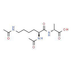 ChemSpider 2D Image | (Ac)2-L-Lys-D-Ala | C13H23N3O5