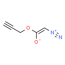 ChemSpider 2D Image | (E)-2-Diazonio-1-(2-propyn-1-yloxy)ethenolate | C5H4N2O2