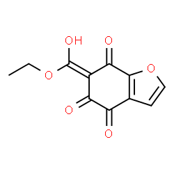 ChemSpider 2D Image | (6Z)-6-[Ethoxy(hydroxy)methylene]-1-benzofuran-4,5,7(6H)-trione | C11H8O6