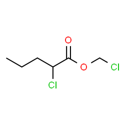 ChemSpider 2D Image | Chloromethyl 2-chloropentanoate | C6H10Cl2O2