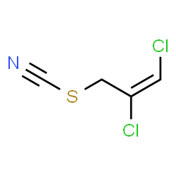 ChemSpider 2D Image | (2E)-2,3-Dichloro-2-propen-1-yl thiocyanate | C4H3Cl2NS