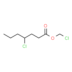 ChemSpider 2D Image | Chloromethyl 4-chloroheptanoate | C8H14Cl2O2