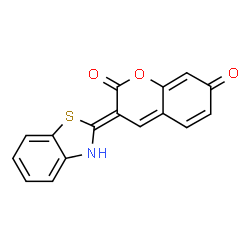 ChemSpider 2D Image | (3Z)-3-(1,3-Benzothiazol-2(3H)-ylidene)-2H-chromene-2,7(3H)-dione | C16H9NO3S