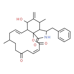 ChemSpider 2D Image | (3Z,11E)-16-Benzyl-13-hydroxy-9,15-dimethyl-14-methylene-8,9,10,12a,13,14,15,15a,16,17-decahydro-2H-oxacyclotetradecino[2,3-d]isoindole-2,6,18(5H,7H)-trione | C29H35NO5