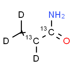 ChemSpider 2D Image | (1,2-~13~C_2_,~2~H_3_)-2-Propenamide | C13C2H2D3NO