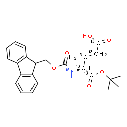 ChemSpider 2D Image | N-Fmoc-Glu(OtBu)-OH-13C5,15N | C1913C5H2715NO6