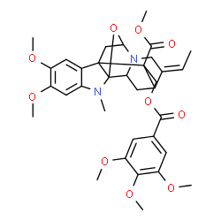 ChemSpider 2D Image | Methyl (19Z)-10,11-dimethoxy-1-methyl-17-[(3,4,5-trimethoxybenzoyl)oxy]-1,2-dihydro-2,5-epoxyakuammilan-16-carboxylate | C34H40N2O10