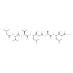 ChemSpider 2D Image | Pepstatin | C34H63N5O9