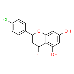 ChemSpider 2D Image | 2-(4-Chlorophenyl)-5,7-dihydroxy-4H-chromen-4-one | C15H9ClO4