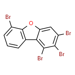 ChemSpider 2D Image | 1,2,3,6-tetrabromo-dibenzofuran | C12H4Br4O
