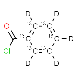 ChemSpider 2D Image | Benzoyl chloride-(phenyl-13C6,d5) | C13C6D5ClO
