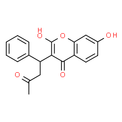 ChemSpider 2D Image | 2,7-Dihydroxy-3-(3-oxo-1-phenylbutyl)-4H-chromen-4-one | C19H16O5