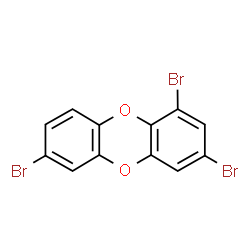 ChemSpider 2D Image | 1,3,7-Tribromooxanthrene | C12H5Br3O2