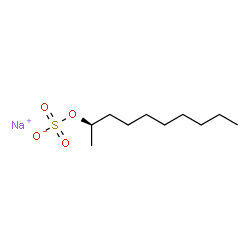 ChemSpider 2D Image | Sodium (2R)-2-decanyl sulfate | C10H21NaO4S