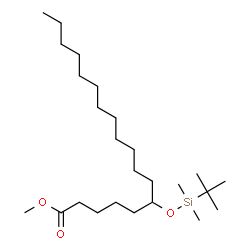 ChemSpider 2D Image | Methyl 6-{[dimethyl(2-methyl-2-propanyl)silyl]oxy}octadecanoate | C25H52O3Si