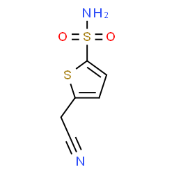 ChemSpider 2D Image | 5-(Cyanomethyl)-2-thiophenesulfonamide | C6H6N2O2S2