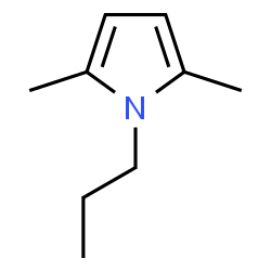 ChemSpider 2D Image | 2,5-Dimethyl-1-propylpyrrole | C9H15N