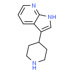 ChemSpider 2D Image | 3-(4-Piperidinyl)-1H-pyrrolo[2,3-b]pyridine | C12H15N3