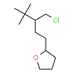 ChemSpider 2D Image | 2-[3-(Chloromethyl)-4,4-dimethylpentyl]tetrahydrofuran | C12H23ClO