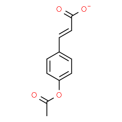 ChemSpider 2D Image | (2E)-3-(4-Acetoxyphenyl)acrylate | C11H9O4