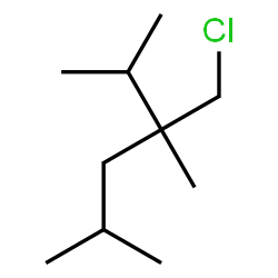 ChemSpider 2D Image | 3-(Chloromethyl)-2,3,5-trimethylhexane | C10H21Cl