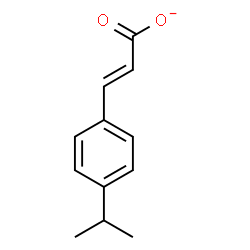 ChemSpider 2D Image | (2E)-3-(4-Isopropylphenyl)acrylate | C12H13O2