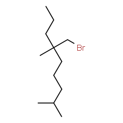 ChemSpider 2D Image | 6-(Bromomethyl)-2,6-dimethylnonane | C12H25Br