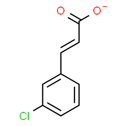 ChemSpider 2D Image | (2E)-3-(3-Chlorophenyl)acrylate | C9H6ClO2