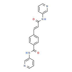 ChemSpider 2D Image | 4-[(1E)-3-Oxo-3-(3-pyridinylamino)-1-propen-1-yl]-N-(3-pyridinyl)benzamide | C20H16N4O2