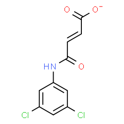 ChemSpider 2D Image | (2E)-4-[(3,5-Dichlorophenyl)amino]-4-oxo-2-butenoate | C10H6Cl2NO3