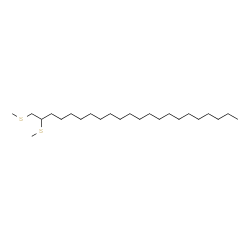 ChemSpider 2D Image | Docosane, 1,2-bis(methylthio) | C24H50S2