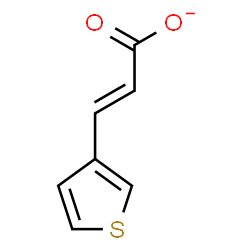 ChemSpider 2D Image | (2E)-3-(3-Thienyl)acrylate | C7H5O2S
