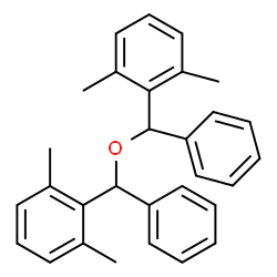 ChemSpider 2D Image | 1,1'-[Oxybis(phenylmethylene)]bis(2,6-dimethylbenzene) | C30H30O