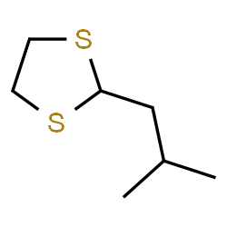 ChemSpider 2D Image | 2-Isobutyl-1,3-dithiolane | C7H14S2