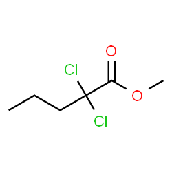 ChemSpider 2D Image | Methyl 2,2-dichloropentanoate | C6H10Cl2O2