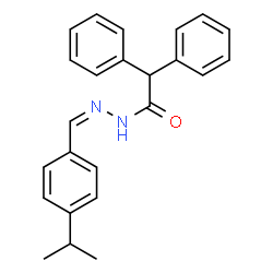 ChemSpider 2D Image | N'-[(Z)-(4-Isopropylphenyl)methylene]-2,2-diphenylacetohydrazide | C24H24N2O