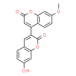 ChemSpider 2D Image | 7-Hydroxy-7'-methoxy-2H,2'H-3,4'-bichromene-2,2'-dione | C19H12O6