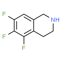 ChemSpider 2D Image | 5,6,7-Trifluoro-1,2,3,4-tetrahydroisoquinoline | C9H8F3N