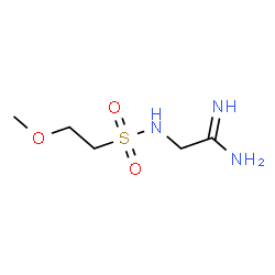 ChemSpider 2D Image | 2-{[(2-Methoxyethyl)sulfonyl]amino}ethanimidamide | C5H13N3O3S