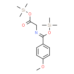 ChemSpider 2D Image | Trimethylsilyl (Z)-N-{(4-methoxyphenyl)[(trimethylsilyl)oxy]methylene}glycinate | C16H27NO4Si2