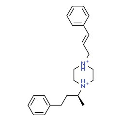 ChemSpider 2D Image | 1-[(2S)-4-Phenyl-2-butanyl]-4-[(2E)-3-phenyl-2-propen-1-yl]piperazinediium | C23H32N2