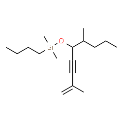 ChemSpider 2D Image | 5-Butyldimethylsilyloxy-2,6-dimethylnon-1-en-3-yne | C17H32OSi