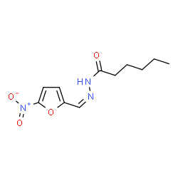 ChemSpider 2D Image | N'-[(5-nitro-2-furyl)methylene]hexanohydrazide | C11H15N3O4