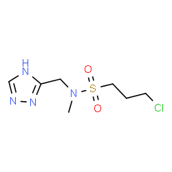 ChemSpider 2D Image | 3-Chloro-N-methyl-N-(4H-1,2,4-triazol-3-ylmethyl)-1-propanesulfonamide | C7H13ClN4O2S
