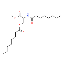 ChemSpider 2D Image | 3-Methoxy-2-(octanoylamino)-3-oxopropyl octanoate | C20H37NO5
