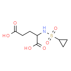ChemSpider 2D Image | N-(Cyclopropylsulfonyl)glutamic acid | C8H13NO6S